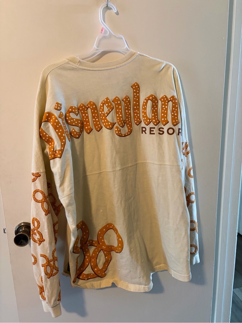 Disney Cream Graphic Pullover with Subtle Logo Print - Picture 7 of 7
